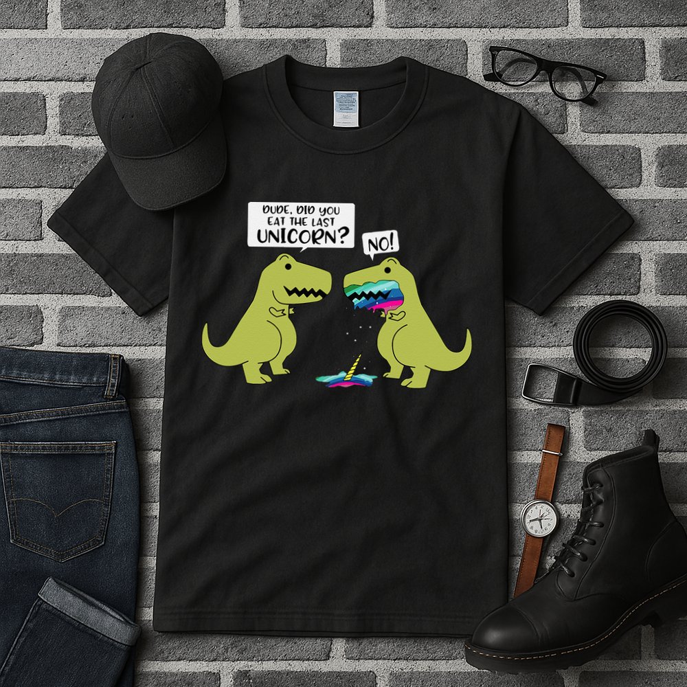 Funny Did You Eat The Last Unicorn Dinosaur Tall T-Shirt