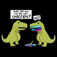 Funny Did You Eat The Last Unicorn Dinosaur Drawstring Bag