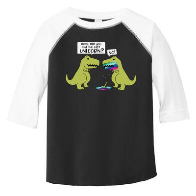 Funny Did You Eat The Last Unicorn Dinosaur Toddler Fine Jersey T-Shirt