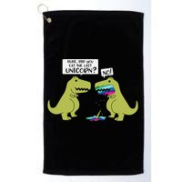 Funny Did You Eat The Last Unicorn Dinosaur Golf Towel