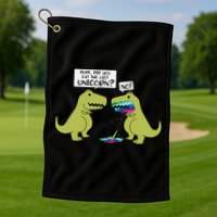 Funny Did You Eat The Last Unicorn Dinosaur Golf Towel