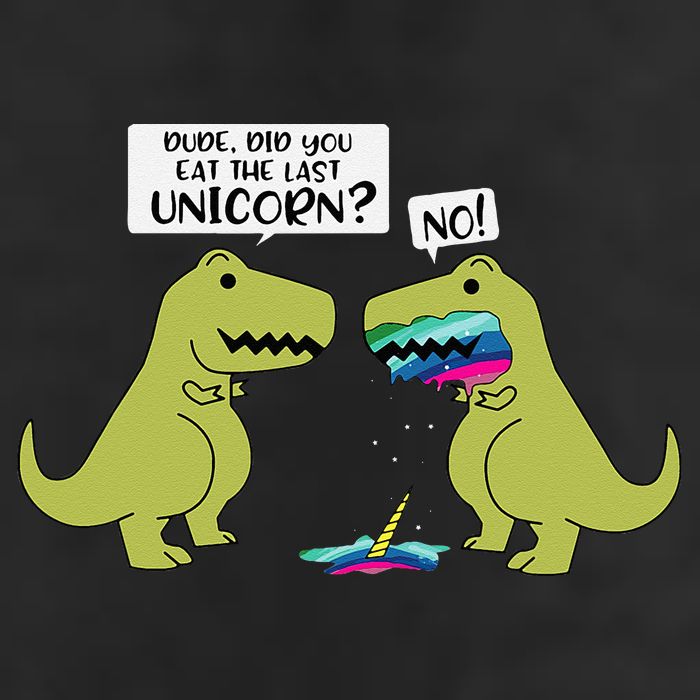 Funny Did You Eat The Last Unicorn Dinosaur Golf Towel