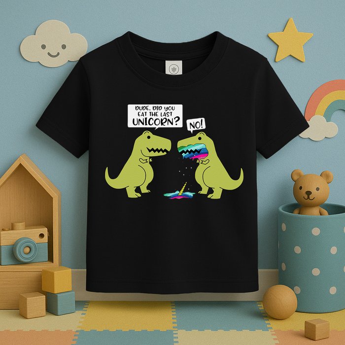 Funny Did You Eat The Last Unicorn Dinosaur Toddler T-Shirt