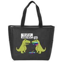 Funny Did You Eat The Last Unicorn Dinosaur Zip Tote Bag