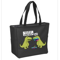 Funny Did You Eat The Last Unicorn Dinosaur Zip Tote Bag