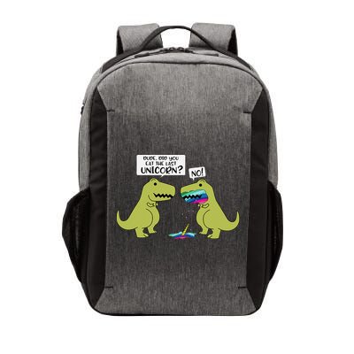 Funny Did You Eat The Last Unicorn Dinosaur Vector Backpack