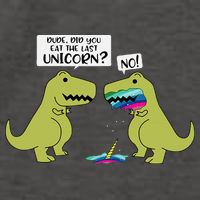 Funny Did You Eat The Last Unicorn Dinosaur Vector Backpack