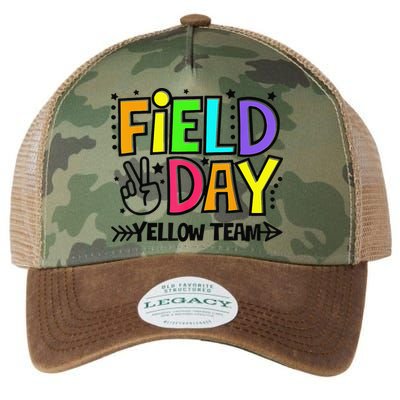 Field Day Yellow Team Funny For Teacher Field Day Games Legacy Tie Dye Trucker Hat