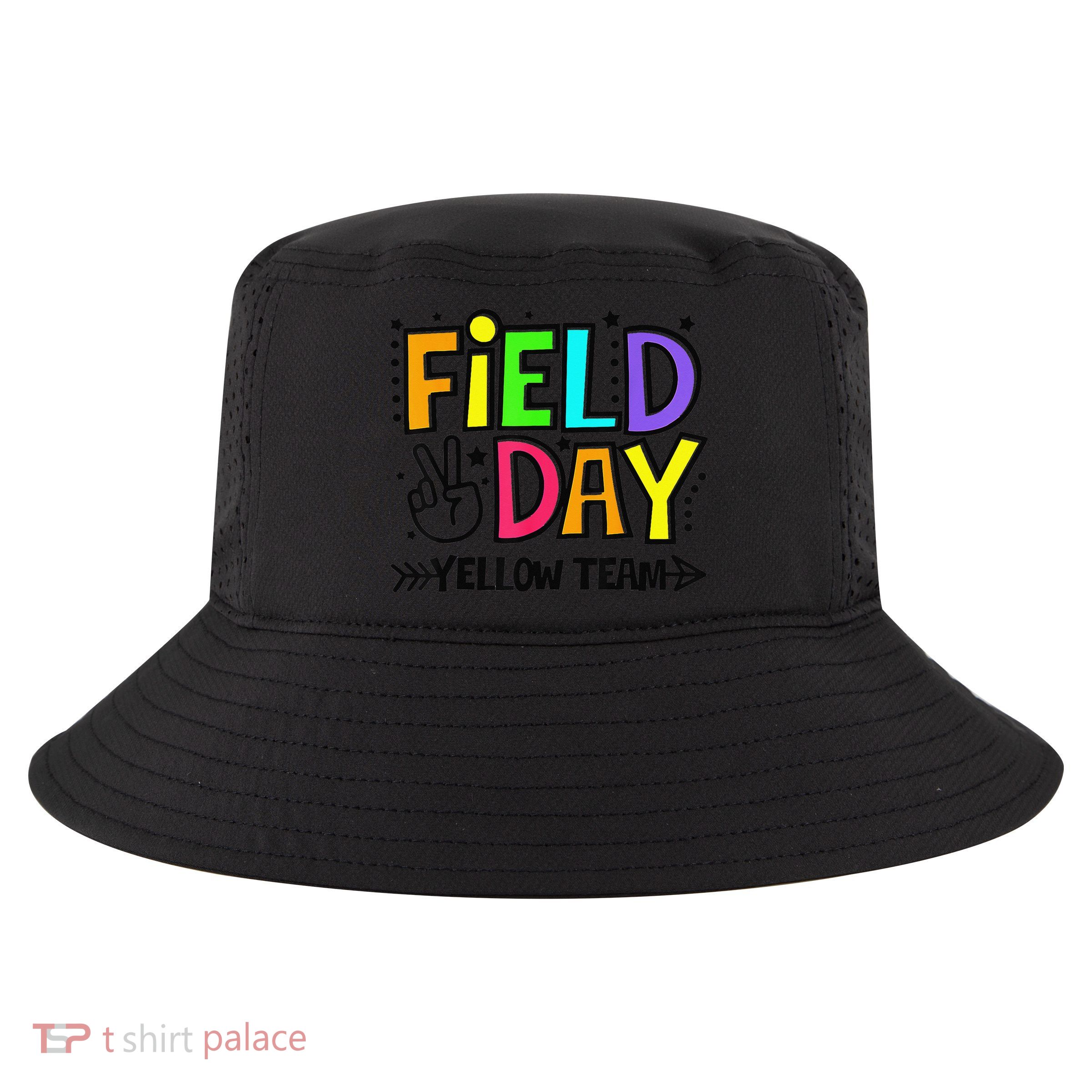 Field Day Yellow Team Funny For Teacher Field Day Games Cool Comfort Performance Bucket Hat