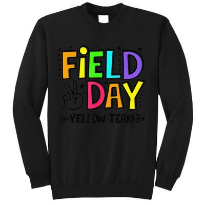 Field Day Yellow Team Funny For Teacher Field Day Games Sweatshirt