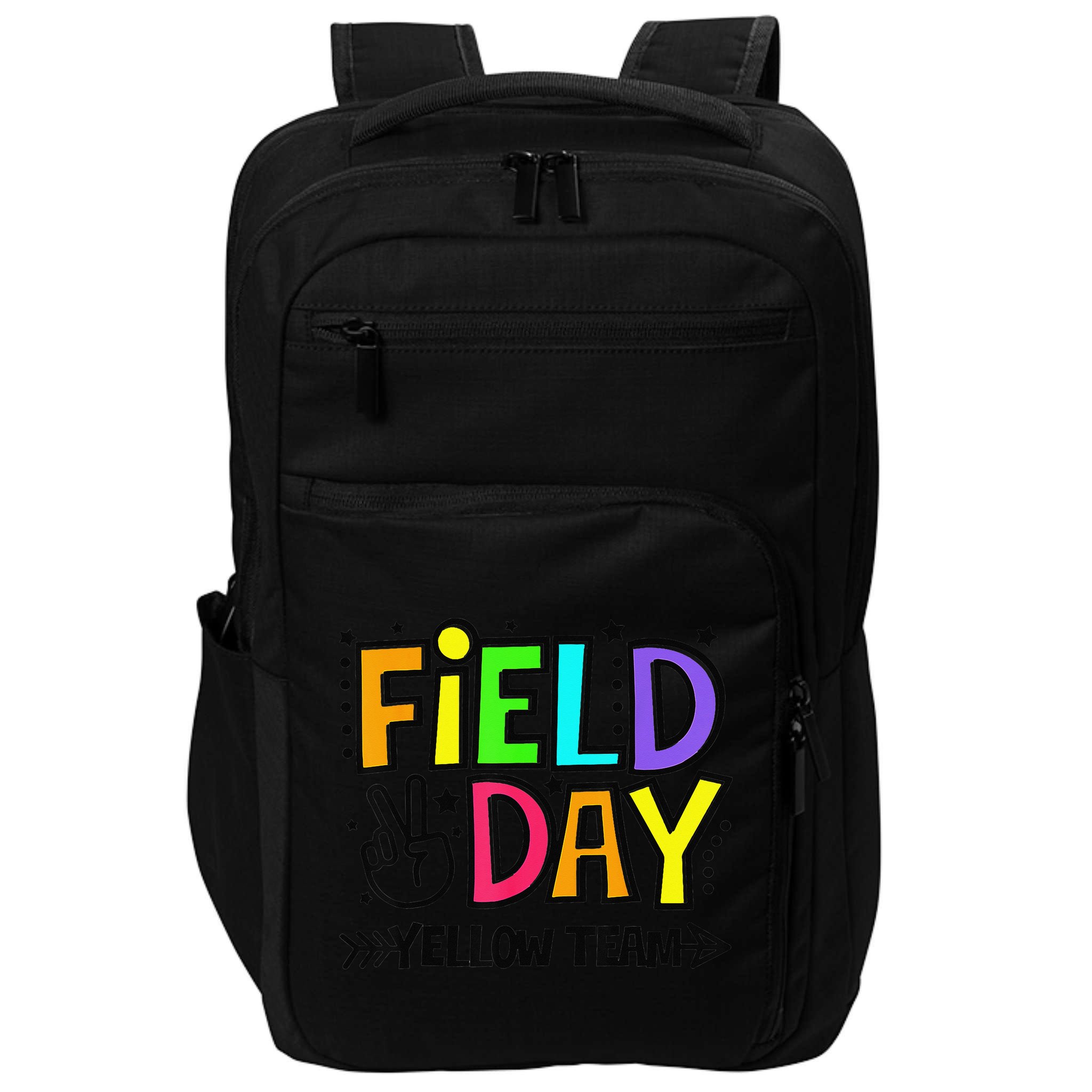 Field Day Yellow Team Funny For Teacher Field Day Games Impact Tech Backpack