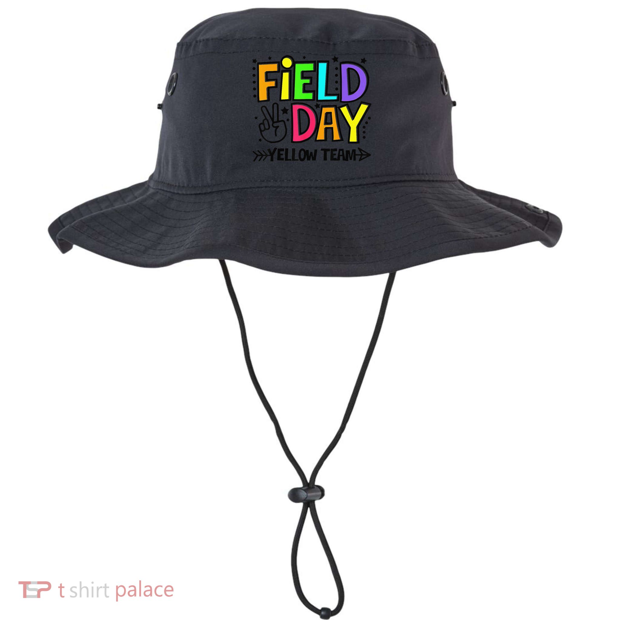 Field Day Yellow Team Funny For Teacher Field Day Games Bucket Hat