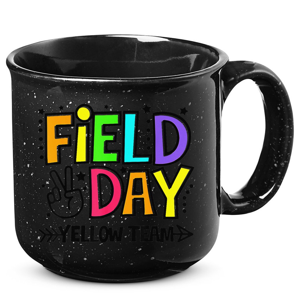 Field Day Yellow Team Funny For Teacher Field Day Games 15oz Campfire Ceramic Mug