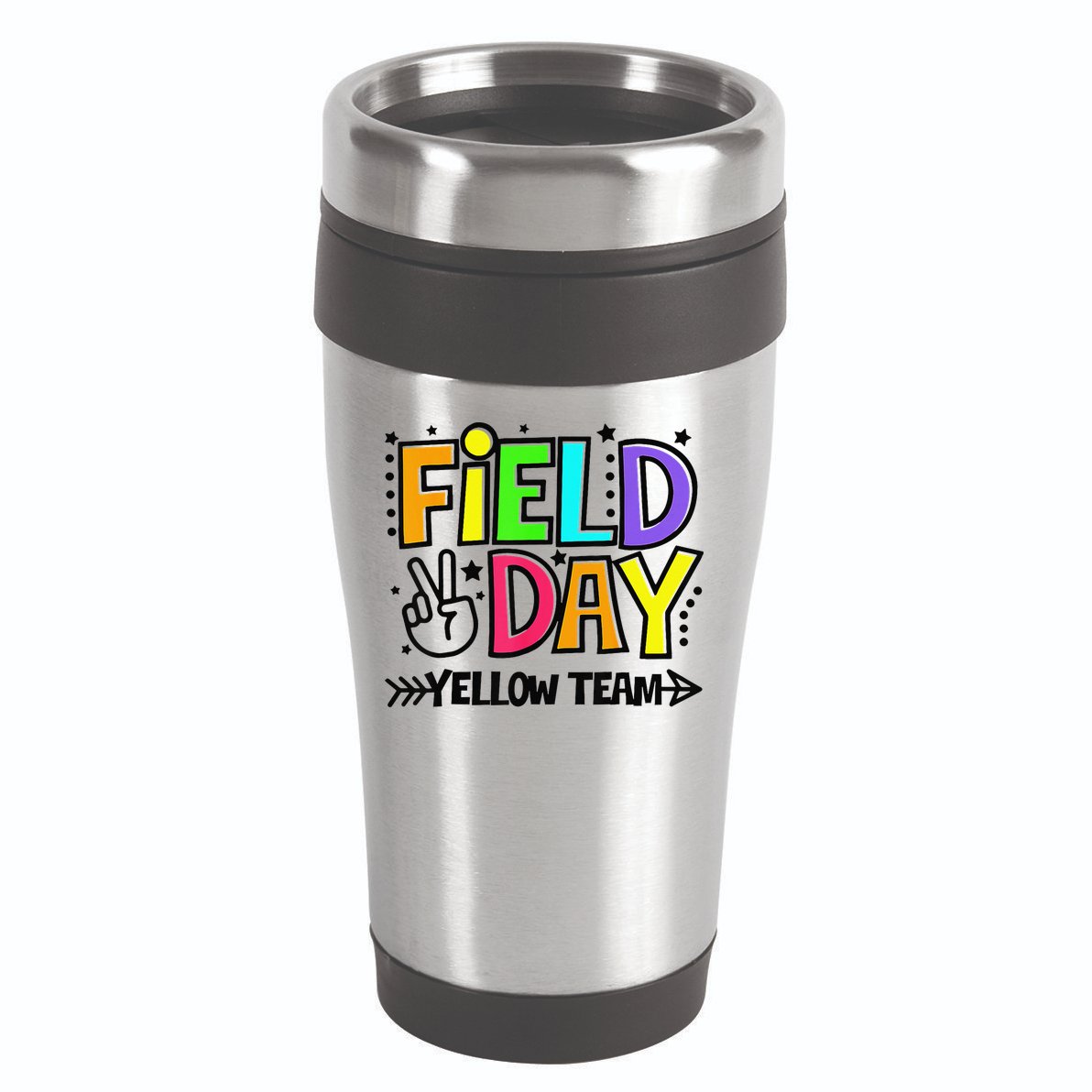 Field Day Yellow Team Funny For Teacher Field Day Games 16oz Travel Tumbler