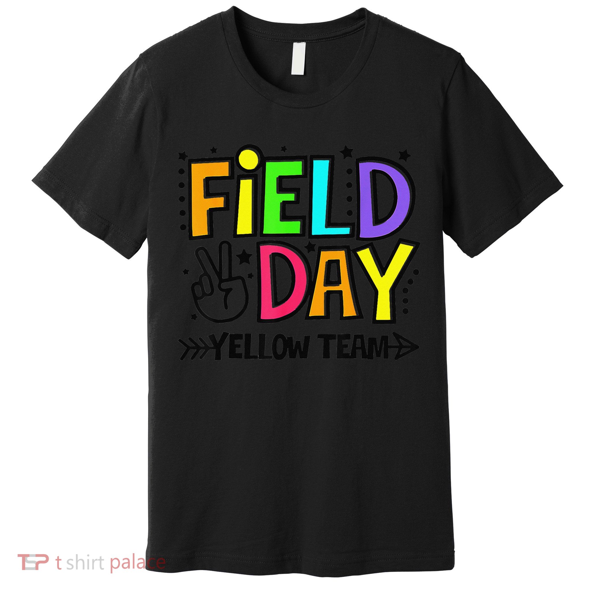 Field Day Yellow Team Funny For Teacher Field Day Games Premium T-Shirt