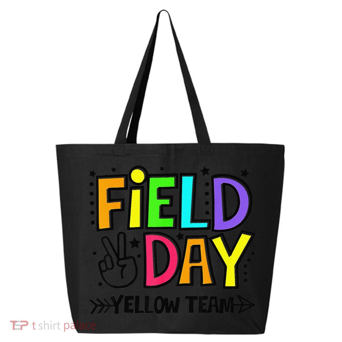 Field Day Yellow Team Funny For Teacher Field Day Games 25L Jumbo Tote