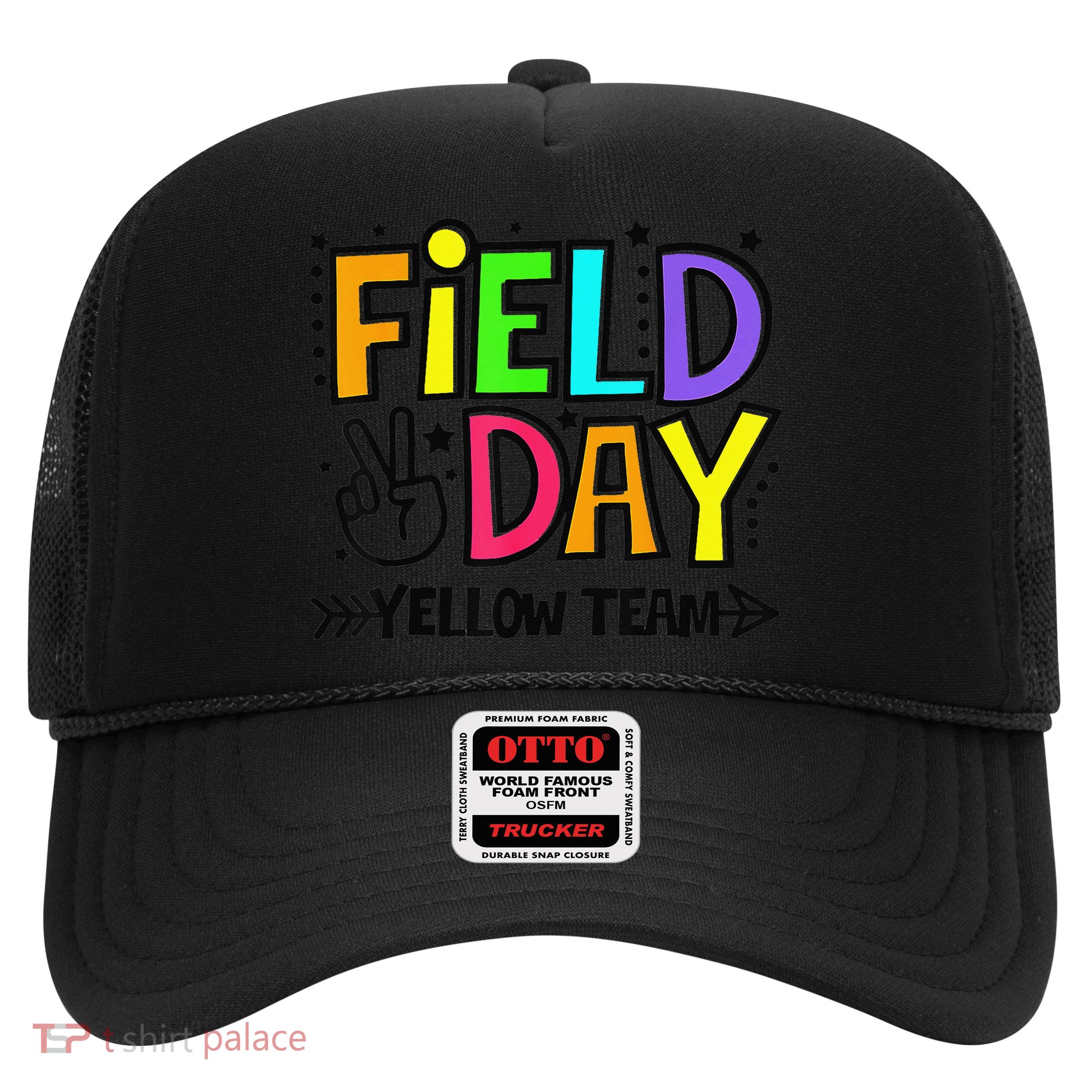 Field Day Yellow Team Funny For Teacher Field Day Games Trucker Hat