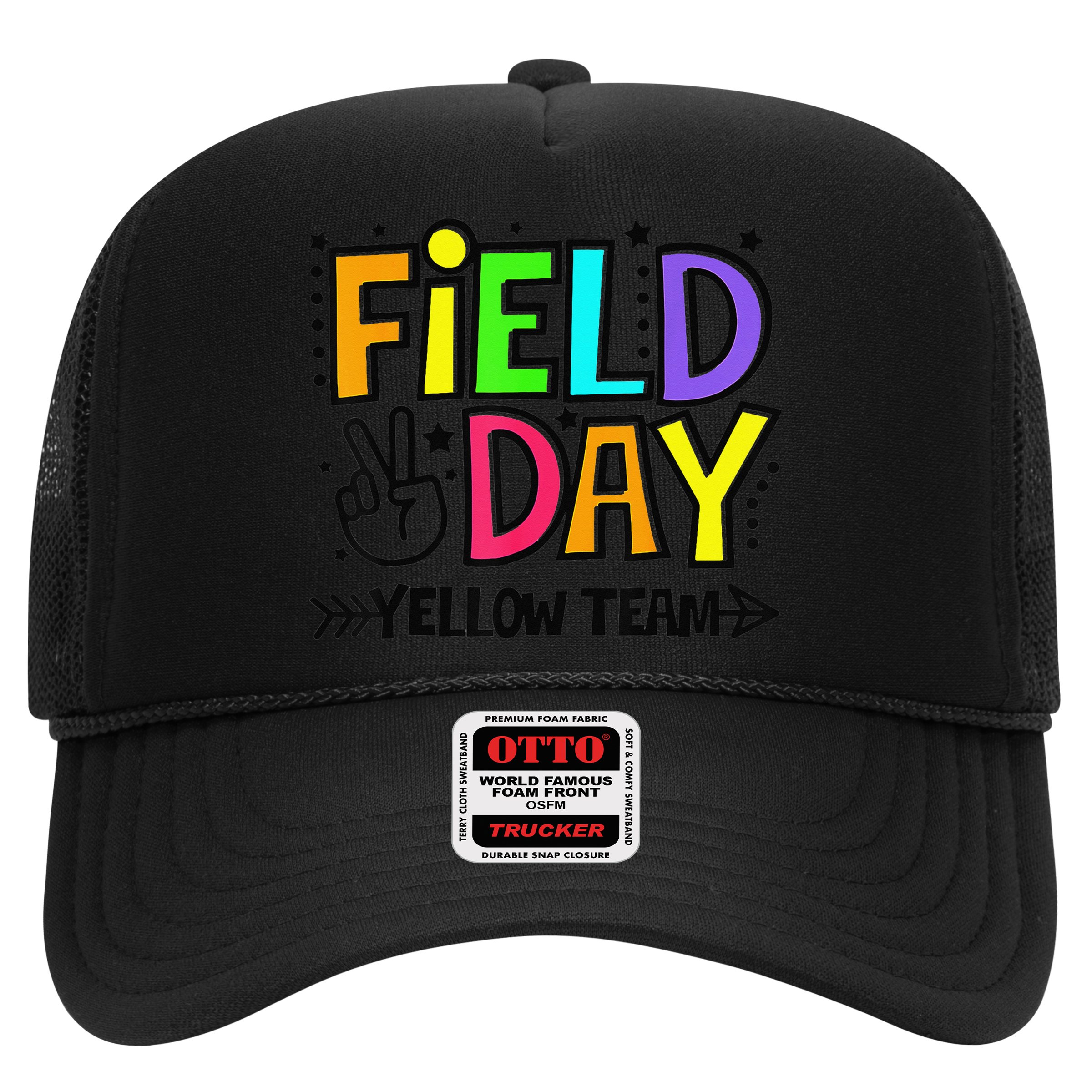 Field Day Yellow Team Funny For Teacher Field Day Games Hat