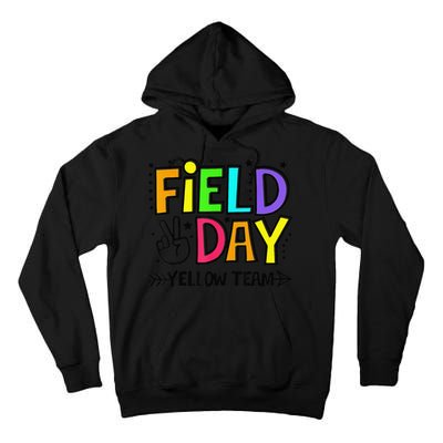 Field Day Yellow Team Funny For Teacher Field Day Games Tall Hoodie