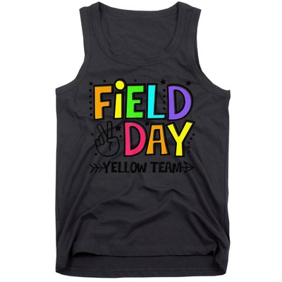 Field Day Yellow Team Funny For Teacher Field Day Games Tank Top