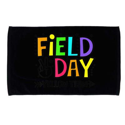 Field Day Yellow Team Funny For Teacher Field Day Games Microfiber Hand Towel