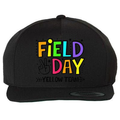 Field Day Yellow Team Funny For Teacher Field Day Games Wool Snapback Cap