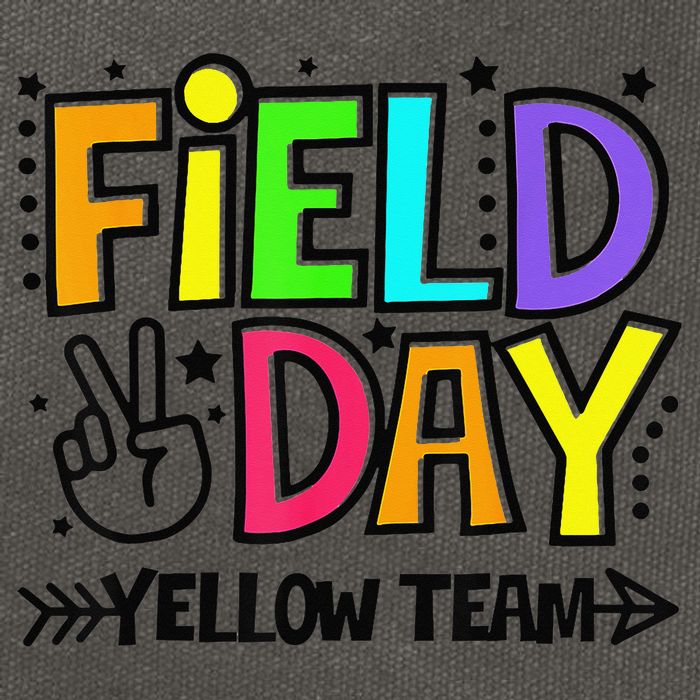 Field Day Yellow Team Funny For Teacher Field Day Games Cotton Canvas Backpack