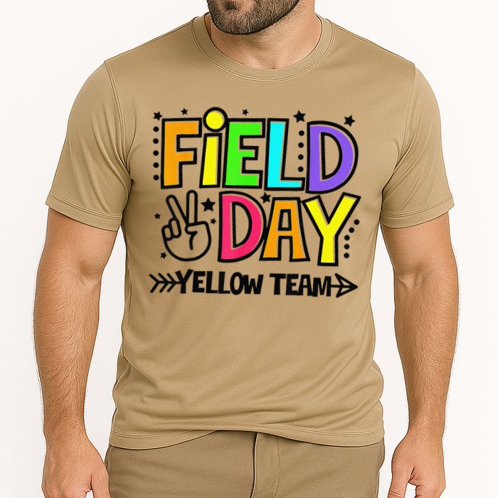 Field Day Yellow Team Funny For Teacher Field Day Games Cooling Performance Crew T-Shirt