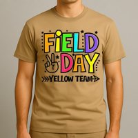 Field Day Yellow Team Funny For Teacher Field Day Games T-Shirt