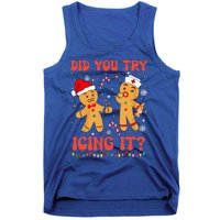 Funny Did You Try Icing It Christmas Nurse Gingerbread  Tank Top