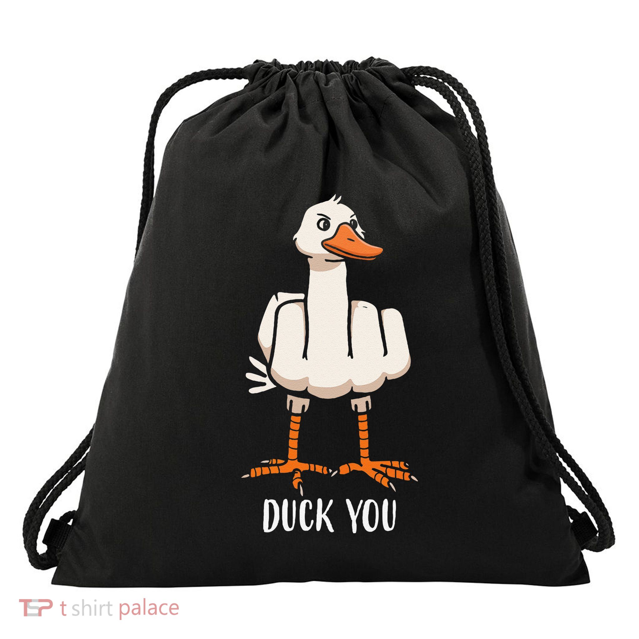 Funny Duck You Quack Up Hilarious Graphic Casual Outfit Drawstring Bag