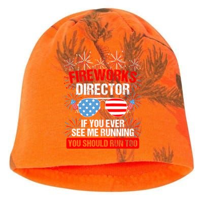 Fireworks Director You See Me Running Patriotic Funny Great Gift Kati - Camo Knit Beanie