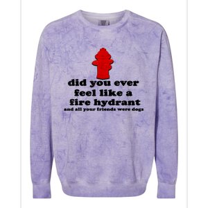 Funny Did You Ever Feel Like A Fire Hydrant Colorblast Crewneck Sweatshirt