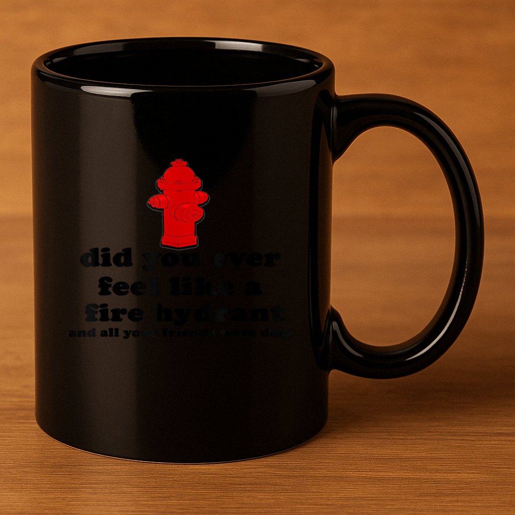 Funny Did You Ever Feel Like A Fire Hydrant 11oz C Handle Ceramic Mug