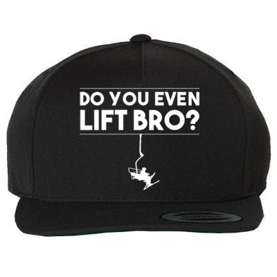 Funny Do You Even Lift Bro Gift Cute Skiing Lover Cool Gift Wool Snapback Cap