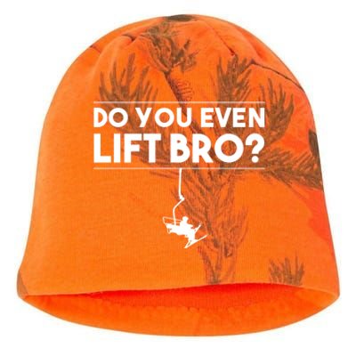 Funny Do You Even Lift Bro Gift Cute Skiing Lover Cool Gift Kati - Camo Knit Beanie