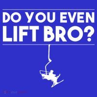 Funny Do You Even Lift Bro Gift Cute Skiing Lover Cool Gift Premium T-Shirt