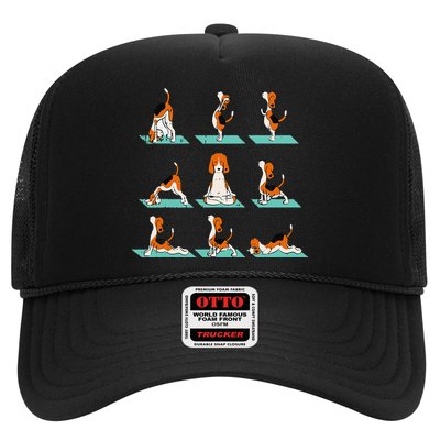 Funny Dog Yoga Pose Lover Namaste Gift Fitness Outfit Trucker Hat