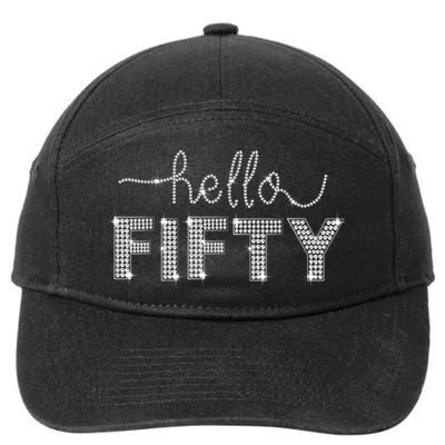 Fifty EST 1973 Born In 1973 50th Birthday 7-Panel Snapback Hat