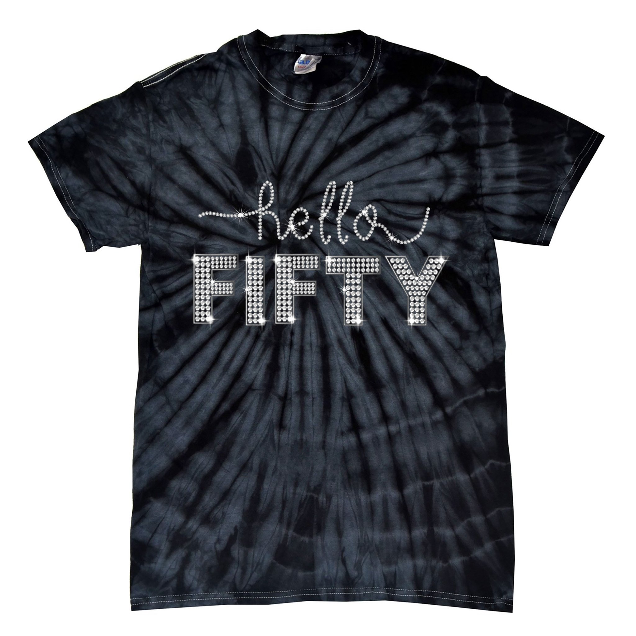 Fifty EST 1973 Born In 1973 50th Birthday Tie-Dye T-Shirt