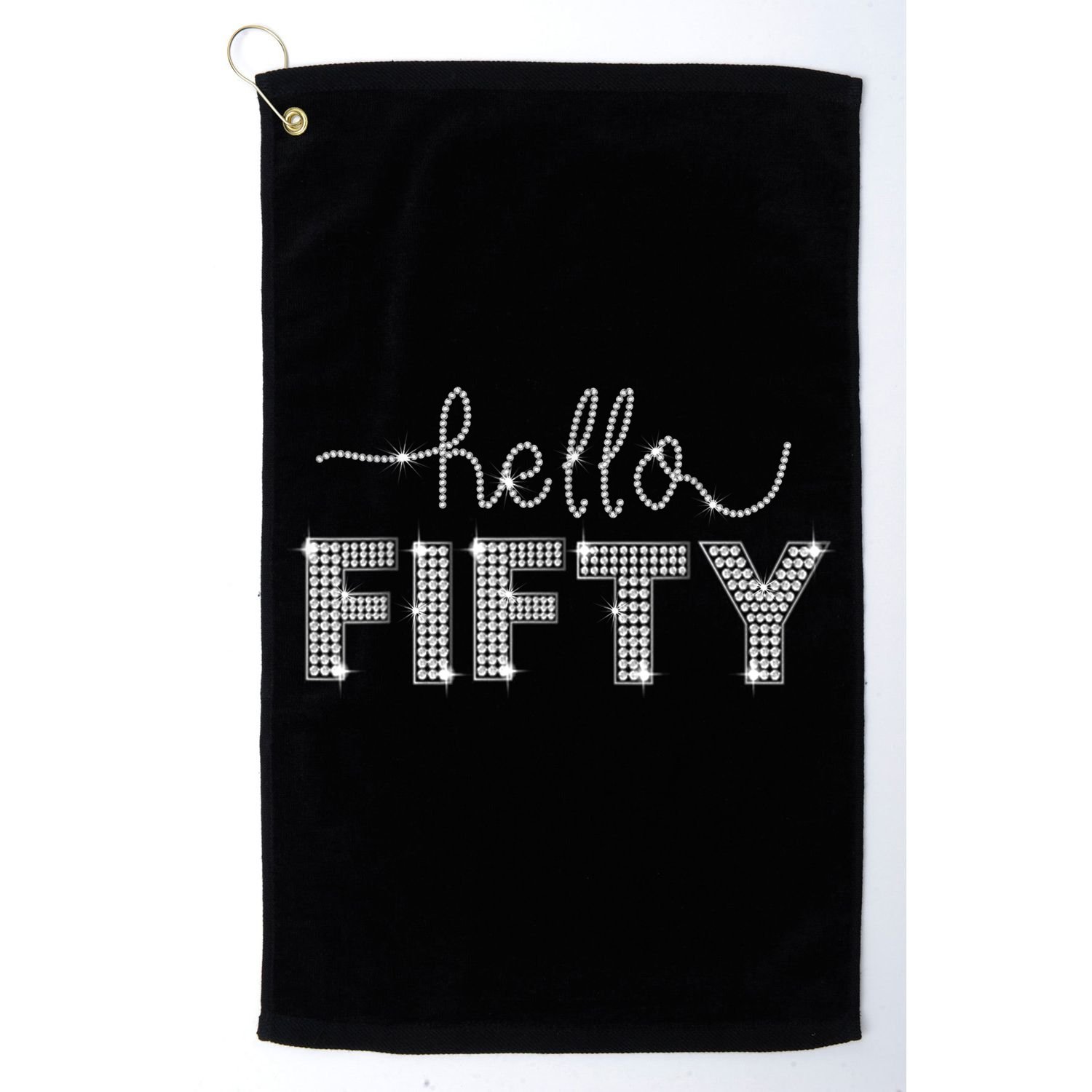 Fifty EST 1973 Born In 1973 50th Birthday Golf Towel