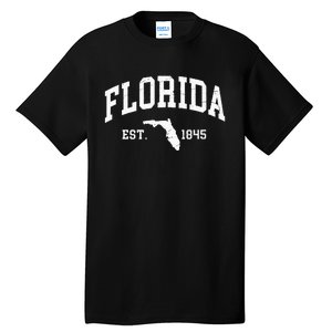 Florida Est 1845 Distressed Worn Design Classic Tall T-Shirt