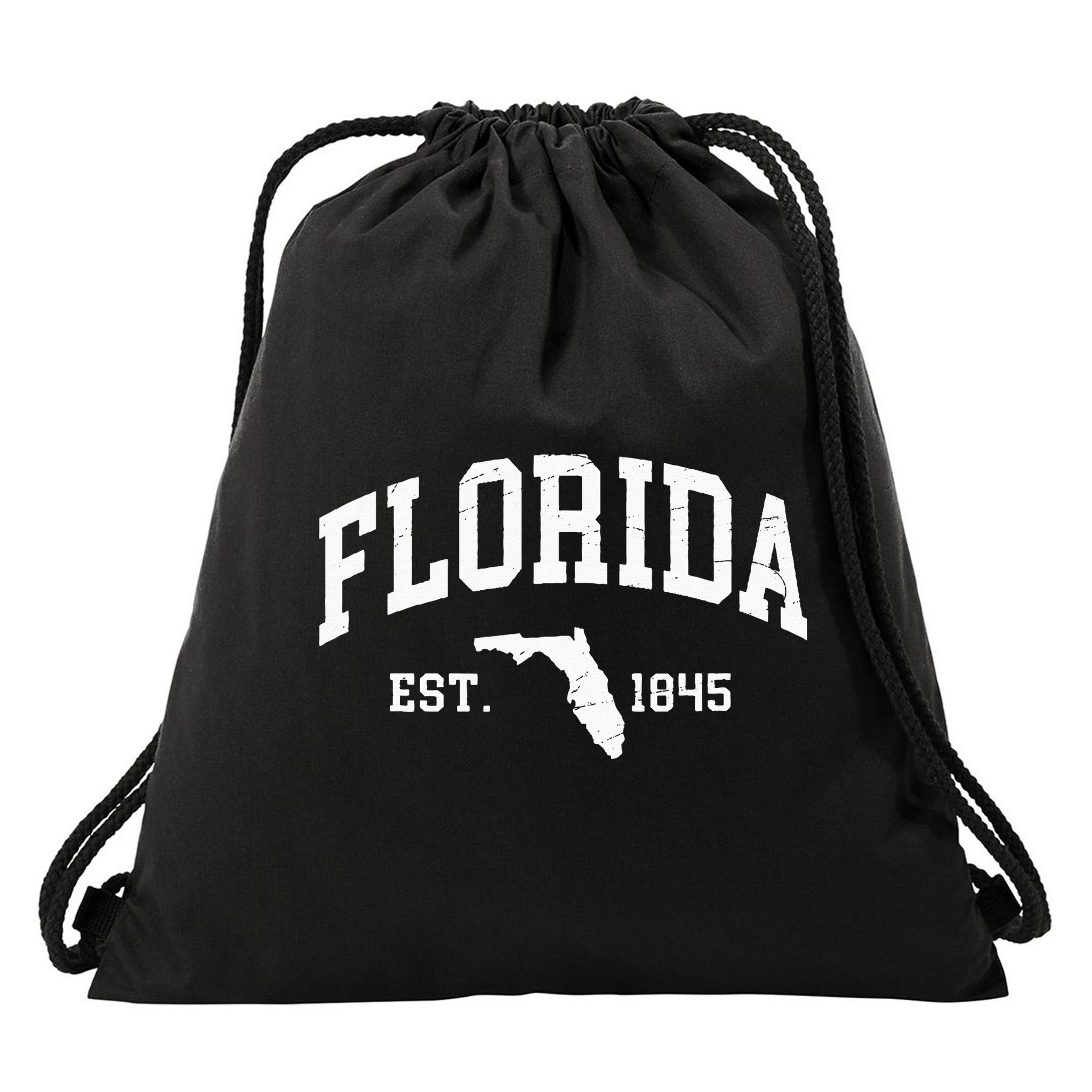 Florida Est 1845 Distressed Worn Design Classic Drawstring Bag