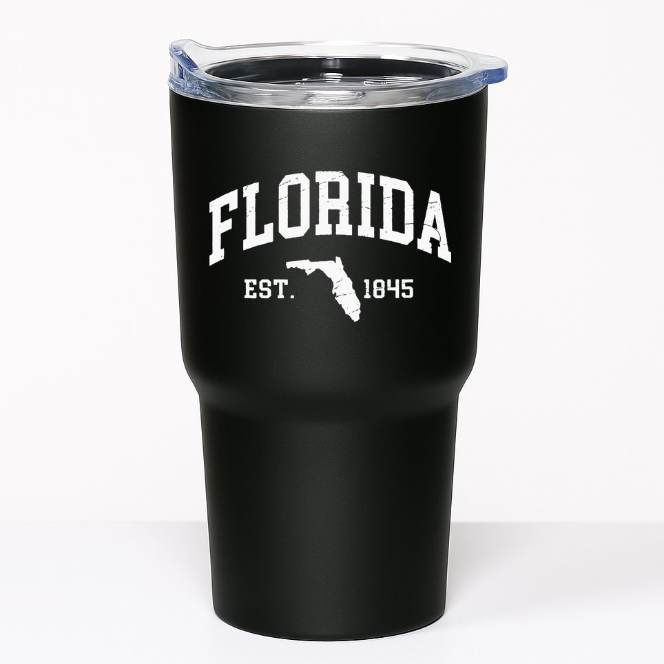 Florida Est 1845 Distressed Worn Design Classic Tumbler