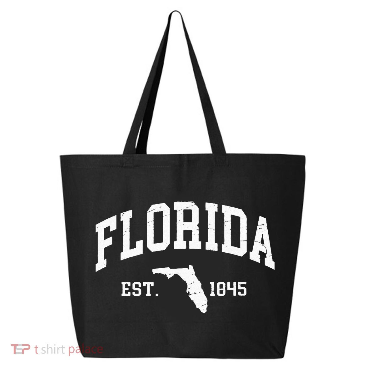 Florida Est 1845 Distressed Worn Design Classic 25L Jumbo Tote
