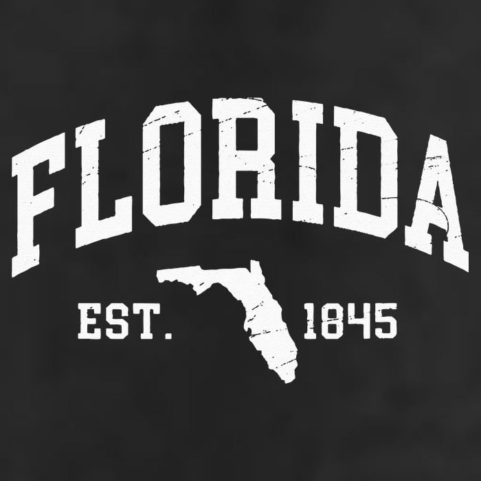 Florida Est 1845 Distressed Worn Design Classic 25L Jumbo Tote