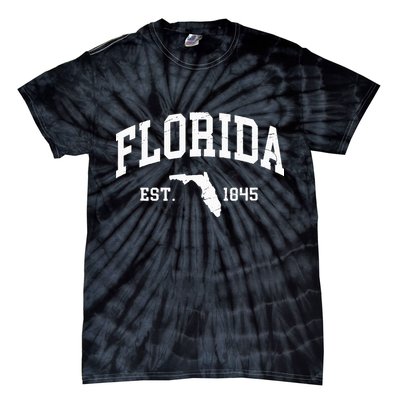 Florida Est 1845 Distressed Worn Design Classic Tie-Dye T-Shirt