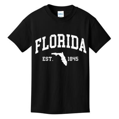 Florida Est 1845 Distressed Worn Design Classic Kids T-Shirt