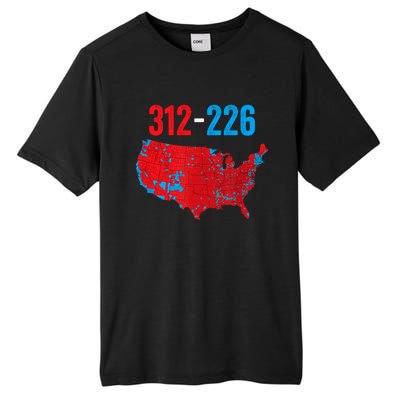 Funny Election 312 Vs 226 Cool Accurate Map Of 2024 Election Gift Tall Fusion ChromaSoft Performance T-Shirt