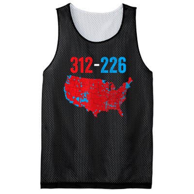 Funny Election 312 Vs 226 Cool Accurate Map Of 2024 Election Gift Mesh Reversible Basketball Jersey Tank